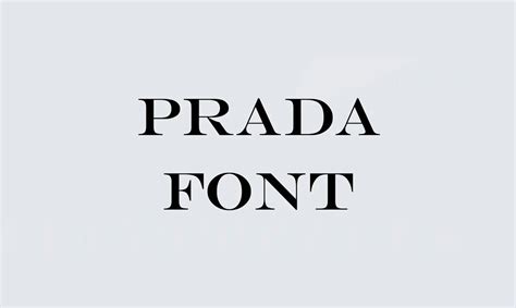 the Prada font download